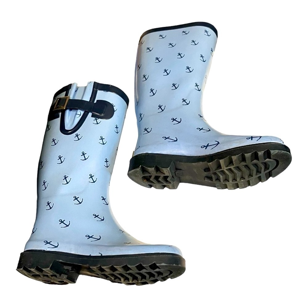 Western Chief Size 5 Chief Tall Blue Rain Boots - Picture 3 of 8